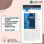 JoASCE (Journal Applied of Science and Chemical Engineering) telah diterbitkan dalam Vol. 1 No. 1, Juni 2023